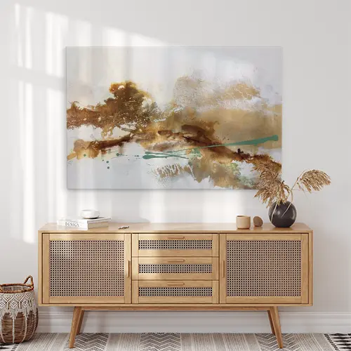 Wolkentreiben von Sigrid Koller über einem Sideboard als Kunst zu kaufen.